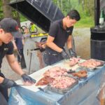 Grillad gris i skattmansöbacken
